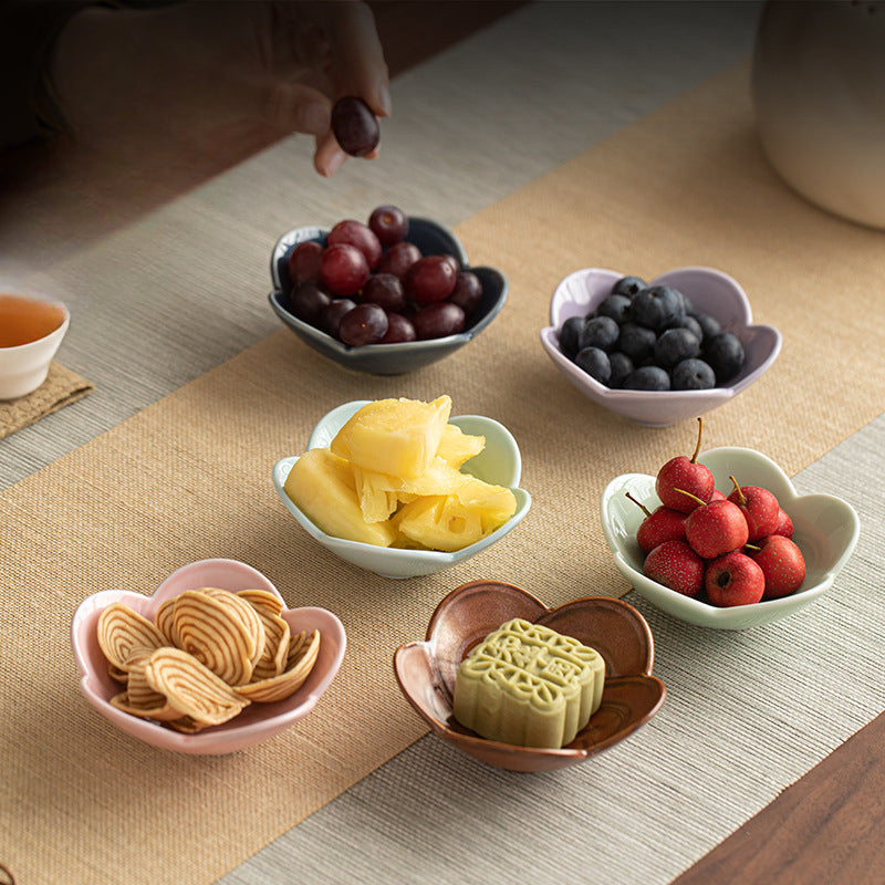 Gohobi, petite assiette traditionnelle japonaise de fruits glacés et noix - Nœud chinois 003