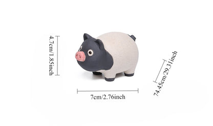 Roaring Gongtang purple sand tea pet pig ornament boutique can raise Jingtang pig personalized tea play tea table tea table tea set accessories