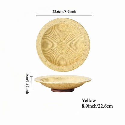 Gohobi Japanese Kiln-Change Ceramic Dining Plate