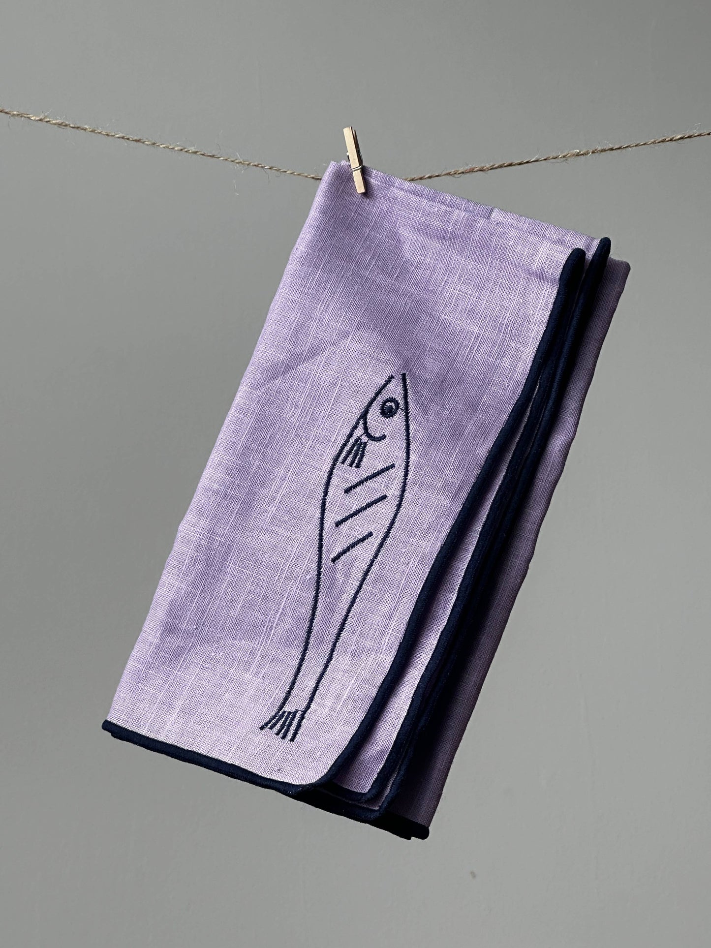 Gohobi x MÆGEN Linen Blend Napkins - Fish (Set of 2)