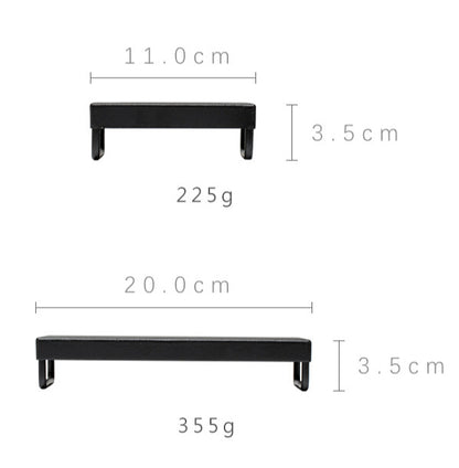 Gohobi Japanese-style Wabi-Sabi Black Square Iron Tray 006