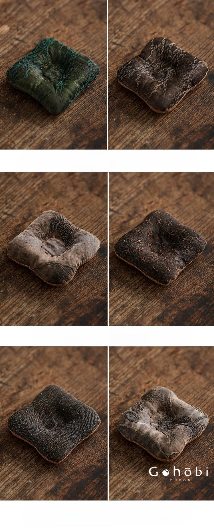 Gohobi Fragrant Cloud Silk Tea Coaster – Handmade Fabric Tea Mat for Gongfu Tea Set