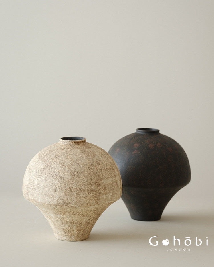 Gohobi Japanese-style Wabi Sabi Handmade Zen Large Vase 015