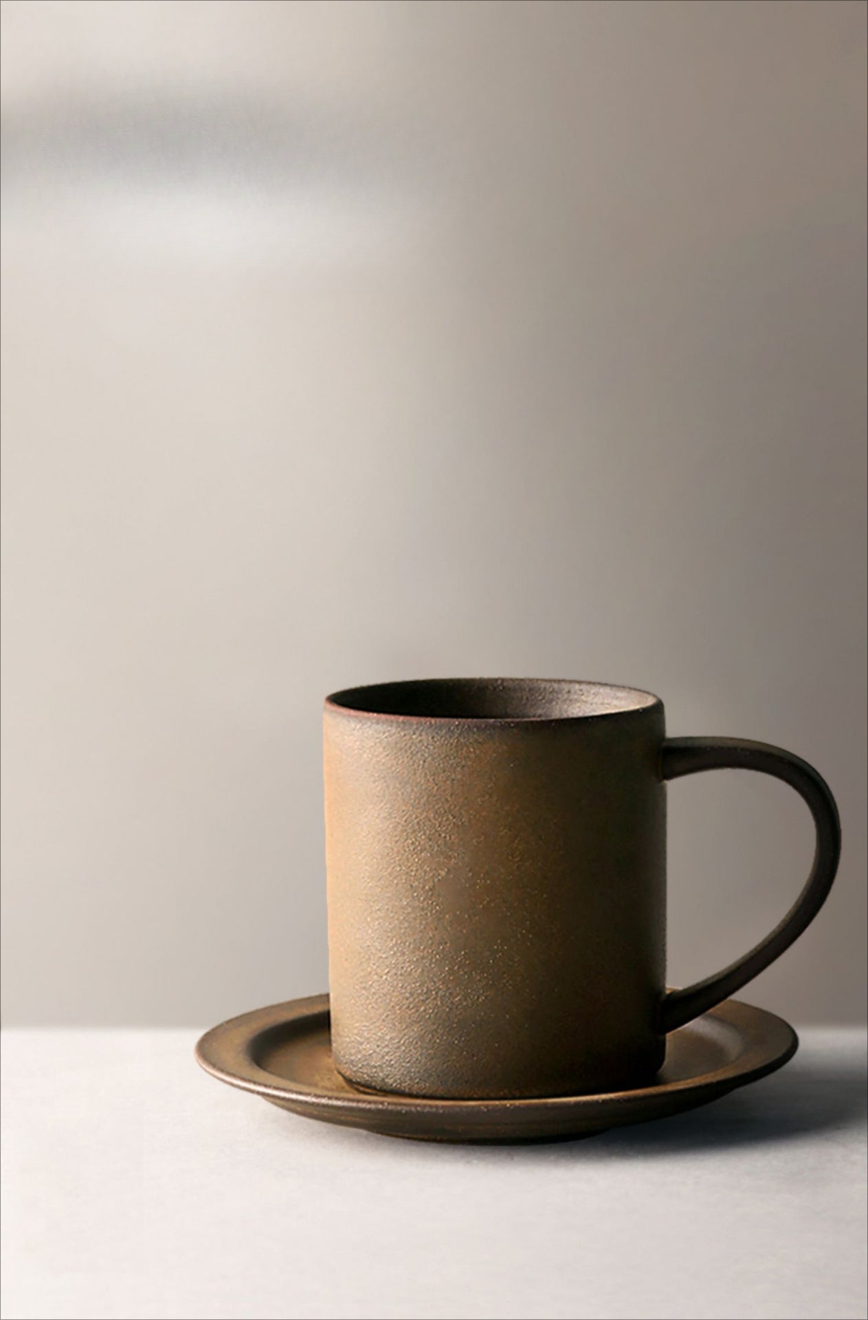 Gohobi Japanese Handmade Coffee Cup with Saucer 004