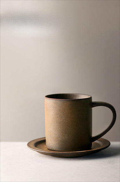 Gohobi Japanese Handmade Coffee Cup with Saucer 004