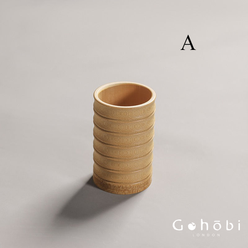 Gohobi Bamboo Basket Tea Accessories Set – Japanese-Style Six Gentlemen Kung Fu Tea Tools