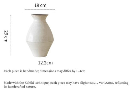 Gohobi Japanese-style Wabi Sabi Handmade Zen Large Vase 009