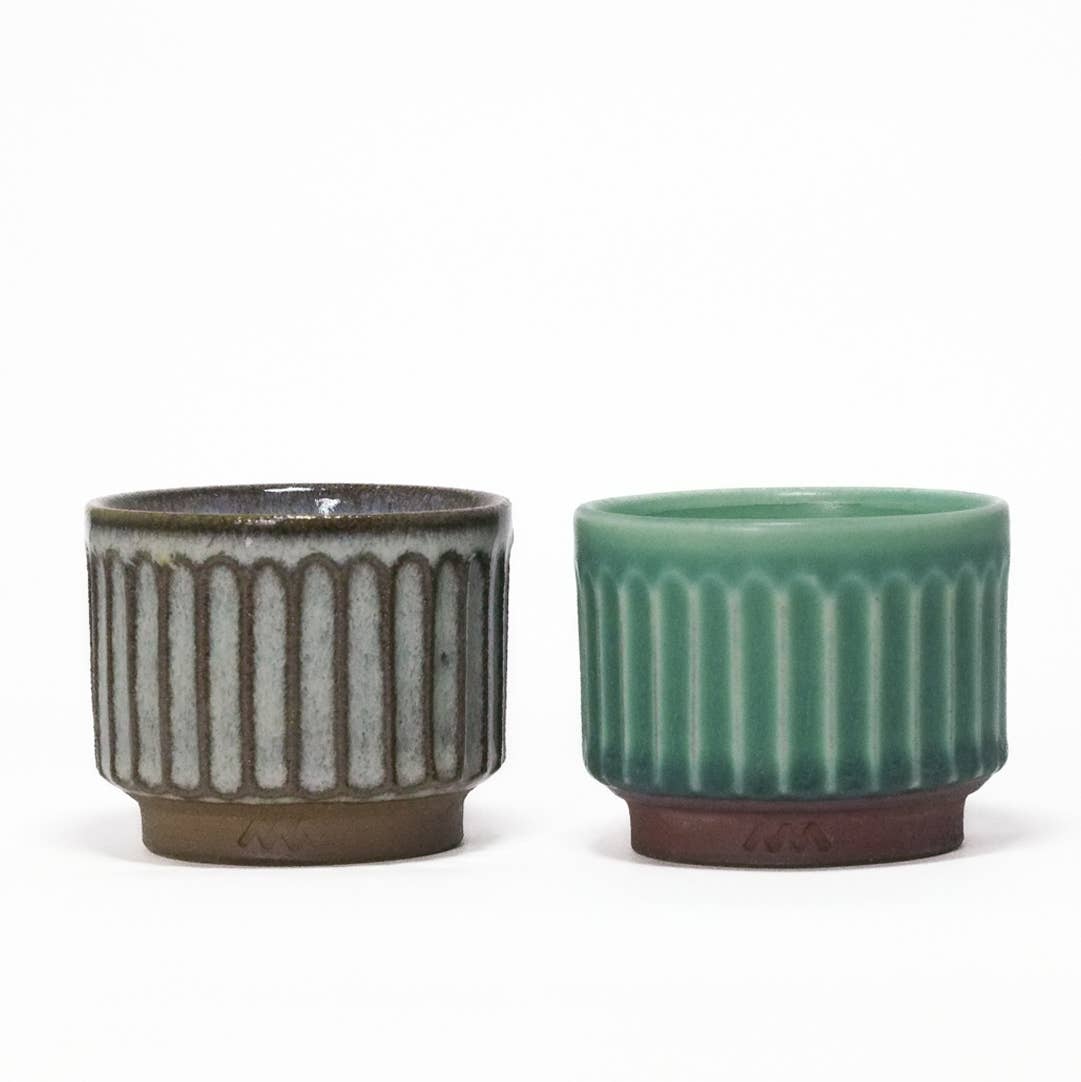 Asemi Co. Tea & Coffee Cups - Tanba - yaki Cup Turquoise [Made in Japan]