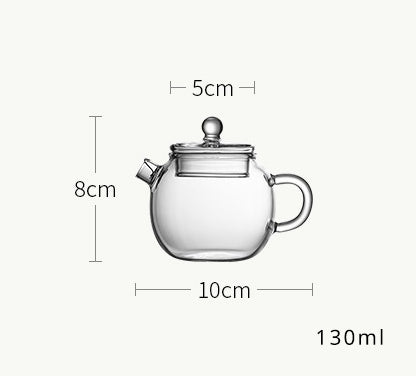 Gohobi Glass Small Teapot and Tray