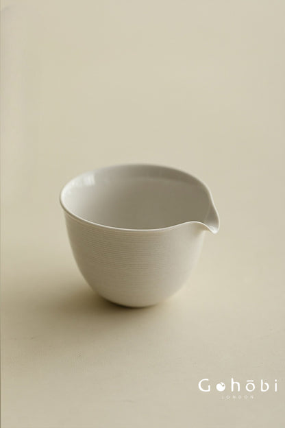 Gohobi Glass Fair Cup with Wood Ash Ceramic Base – Gongfu Tea Pitcher Tea Sea
