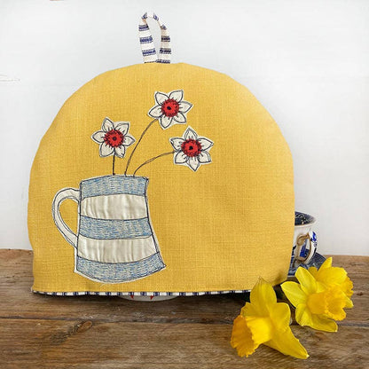 Gohobi x Poppy Treffry Cornish Narcissi Small Tea Pot Cosy [Made in the UK]