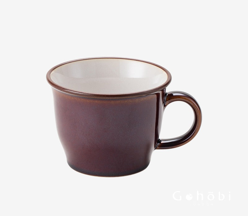 Gohobi Japanese Minoya Retro Ceramic Mug Coffee Cup [Made in Japan]