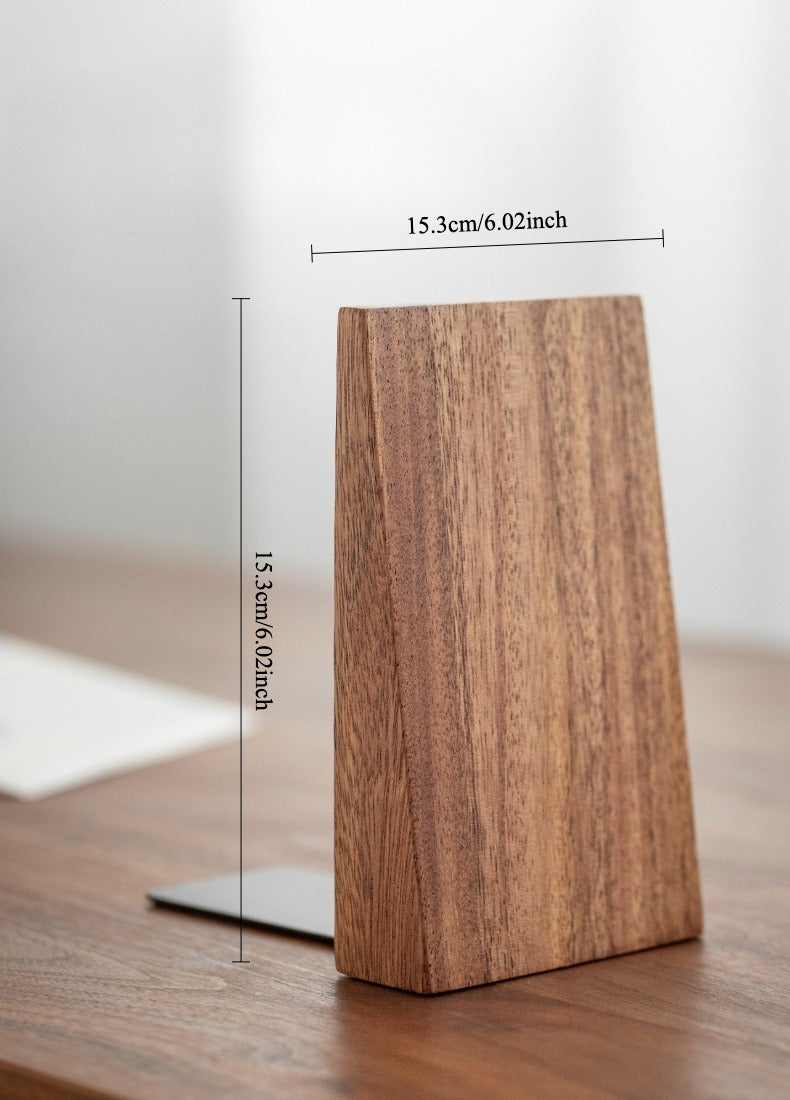 Gohobi Wooden Slanted Bookend