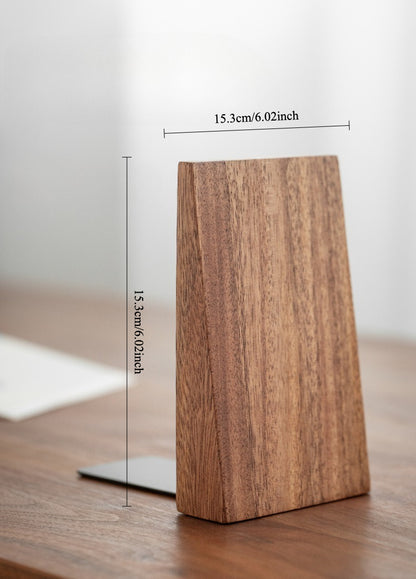 Gohobi Wooden Slanted Bookend