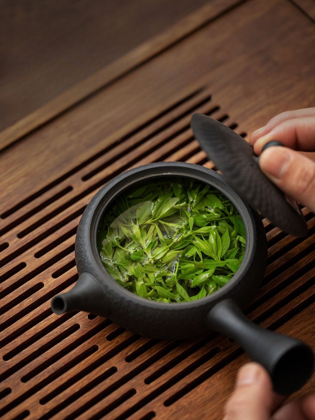 Gohobi Japanese Tokoraki Jade Glaze Side Handle Teapot – Retro Handmade Kyusu Tea Pot Coarse Pottery |Made in Japan