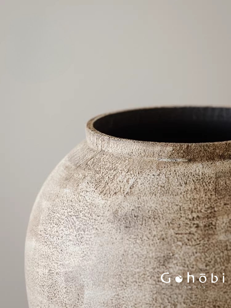 Gohobi Japanese-style Wabi Sabi Handmade Zen Large Vase 019