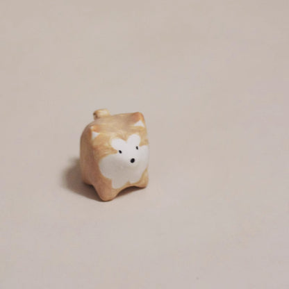 Gohobi x Little Diary Handmade Ceramic Akita Shiba Inu Dog
