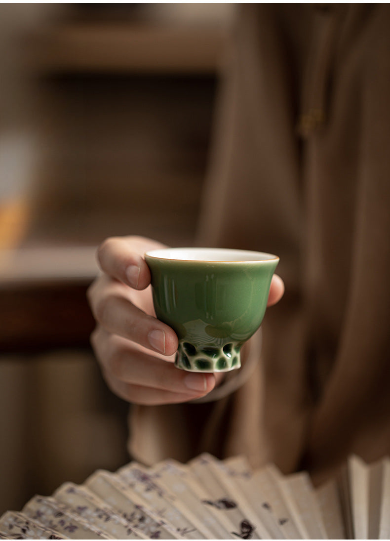 Gohobi Handmade Green Tea Cup