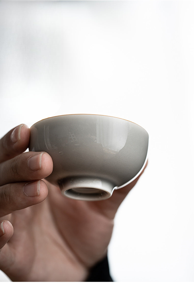 Gohobi Japanese Style Ice Grey Gaiwan Tea Set 004