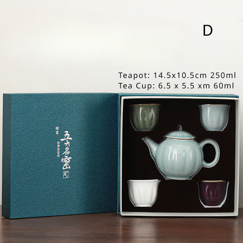 Gohobi Classic Tea Cup Teapot Tea Box Set