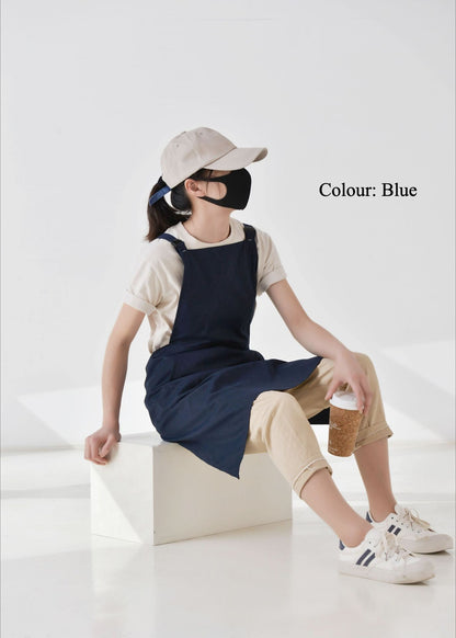 Gohobi Korean-Style Printed Cotton-Linen Apron