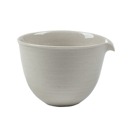 Gohobi Glass Fair Cup with Wood Ash Ceramic Base – Gongfu Tea Pitcher Tea Sea
