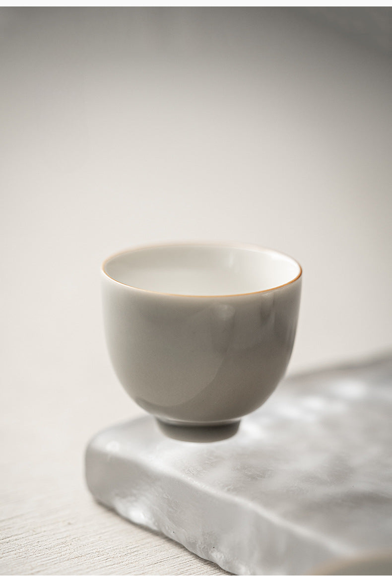 Gohobi Handmade Ice Grey Tea Cup