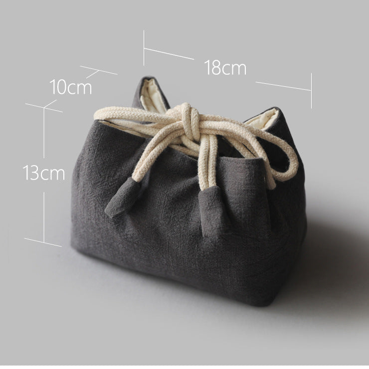 Gohobi Cotton Teaware Storage Travel Bag