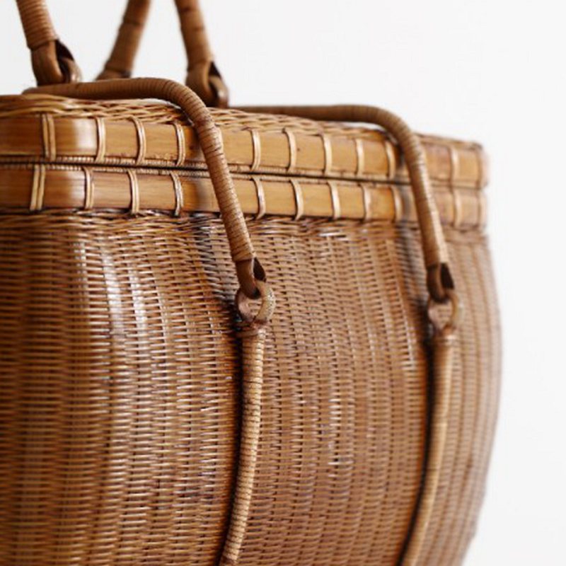 Gohobi Handmade Bamboo Teaware Basket