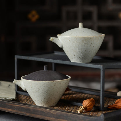 Gohobi Handmade Japanese Style Black and White Gaiwan