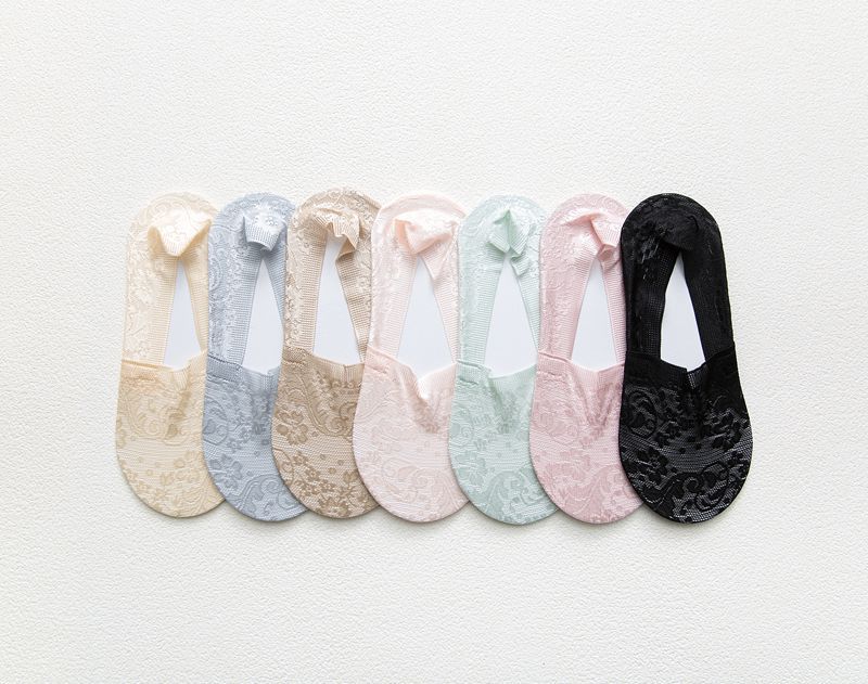 Spring/Summer Women's Lace Trainer Socks