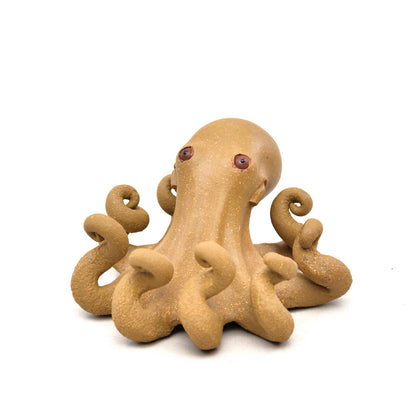 Gohobi Handmade Ceramic YiXing Clay Octopus Ornament Tea pet