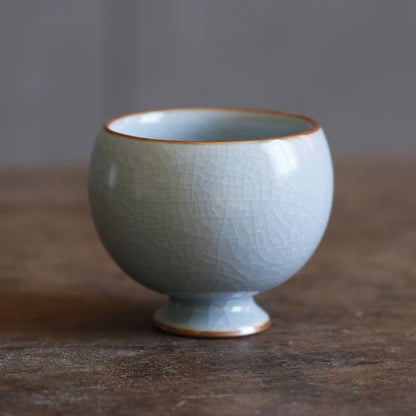 Gohobi Handmade Sky Blue Ceramic Tea Cup