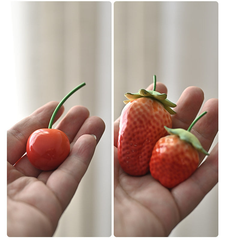 Gohobi Handmade Strawberry Cherry Tomato Fruit Ornament