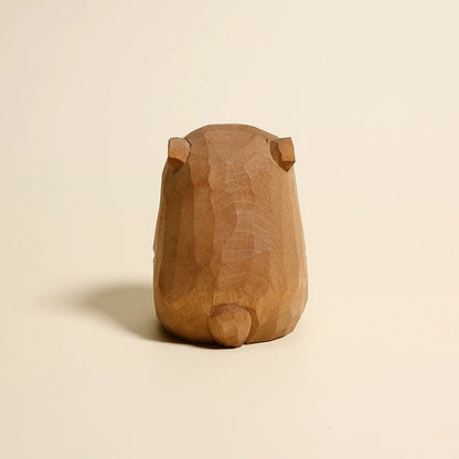 Gohobi Handcrafted Wooden Bear Ornament