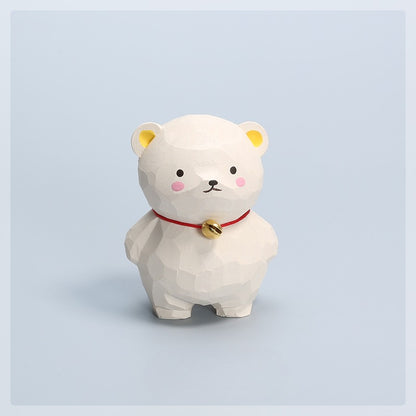Gohobi Handcrafted Wooden Bear Ornament