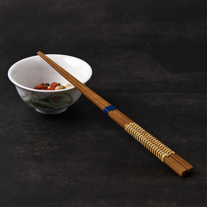 Gohobi Japanese Eco-friendly Solid Bamboo Chopsticks (Square headed)