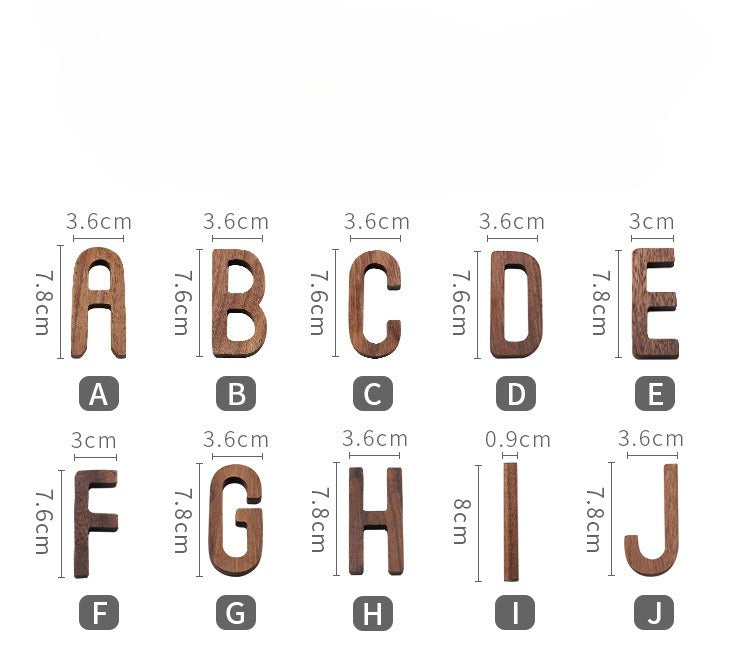 Gohobi Solid Wood Letter Wall Decor