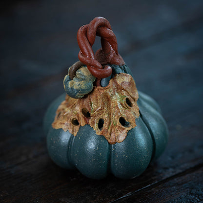 Gohobi Handmade Ceramic YiXing Clay Colourful Pumpkin Ornament Tea pet