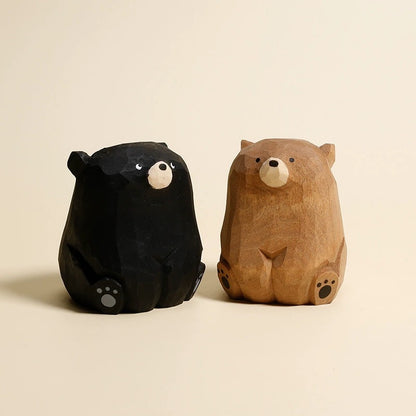 Gohobi Handcrafted Wooden Bear Ornament