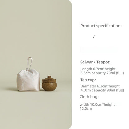 Gohobi Portable Travel Tea Set – One Pot One Cup Gongfu Tea Set for One
