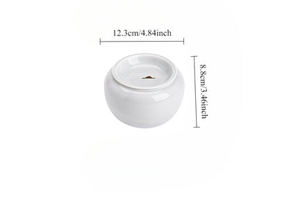 Cendres glacées Yuanshan Jianshui ménage tasse moyenne et petite tasse à thé lavage céramique réservoir de résidus de thé réservoir d'eau simple accessoires de service à thé de kung fu