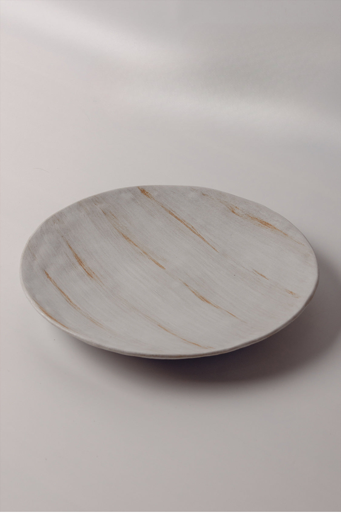 Gohobi Dill-Painted Firewood-Fired Flat Plate