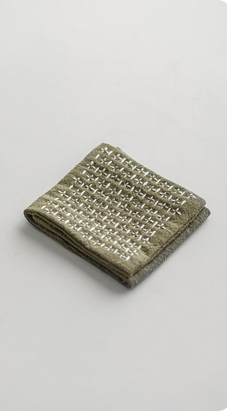 Gohobi Handmade Woven Cotton and Linen Gongfu Tea Towel