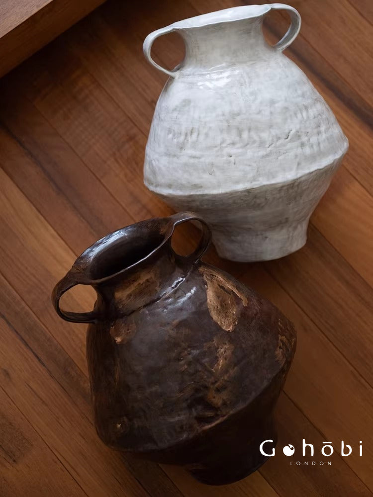 Gohobi Japanese-style Wabi Sabi Handmade Zen Large Vase 026