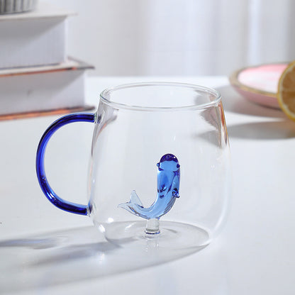 Gohobi Animal & Plant Colourful Glass Tea Mug