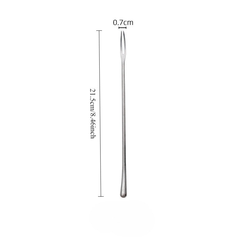 Gohobi A Set of 5 Pieces Stonewashed Stainless Steel Cutlery