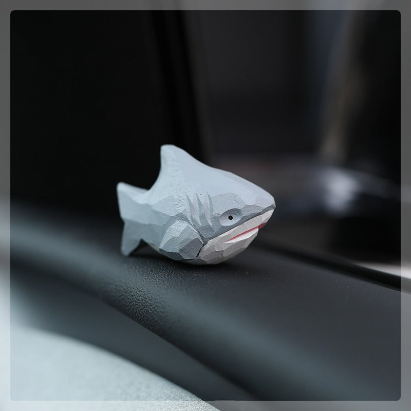 Gohobi Handcrafted Wooden Shark Ornament