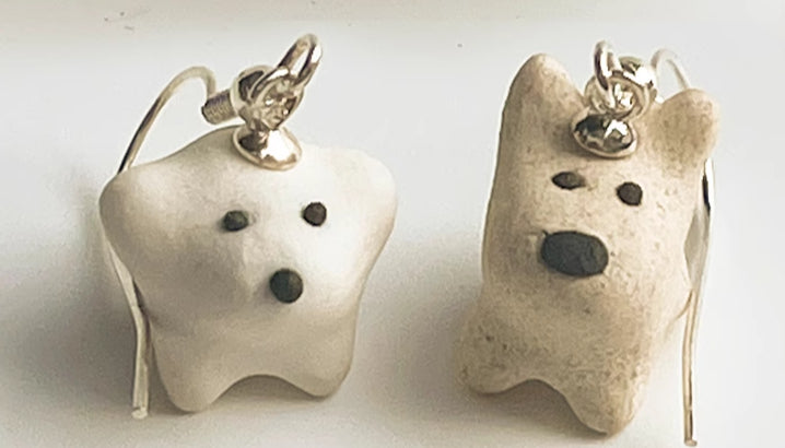 Gohobi x Little Diary Handmade Ceramic Earrings