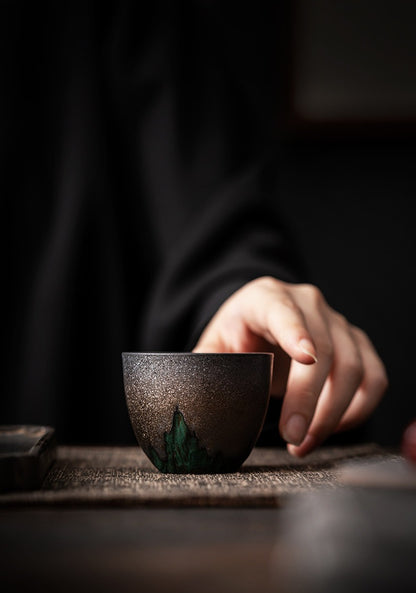 Gohobi Vintage Gilded Ceramic Tea Cup